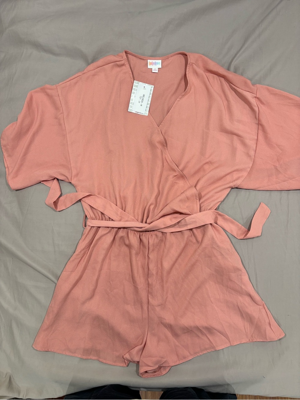 LuLaRoe Dusty Rose Wrap Romper